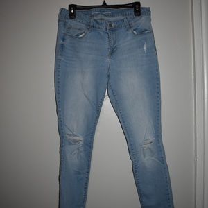 Old navy rockstar destroyed light jeans